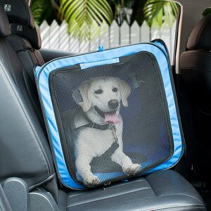 ペット ドライブバッグ ペットケージ キャリーバッグ 車 バッグ 犬用 ペットキャリー 小動物 室内用可 折りたたみ Lサイズ 605L