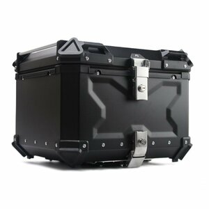  bike rear box bike box high capacity aluminium rear box carrier reflection obi full-face easy removal and re-installation for all models 55L black 036