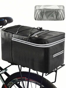  bicycle sidebag 15L bicycle rack delivery member storage bag waterproof high capacity installation easy reflection tape 766