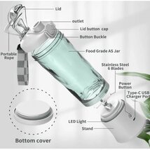 1台多役 ミキサー 小型 フラッシュ機能搭載 野菜 果物 離乳食用 栄養補充 一台多役 一人用 充電 799_画像4