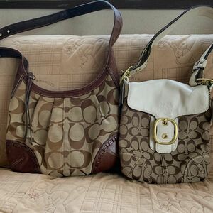 COACH ショルダーバッグ シグネチャー 2点セット