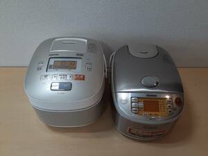 【ひ92】NP-HU10 象印 RC-10VSKE 東芝 2台 IH 炊飯器 炊飯ジャー 通電確認済み まとめ売り
