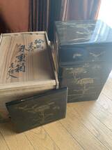 輪島塗　重箱　5段　アンティーク　骨董　五段重箱 木製漆器 _画像1