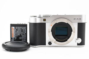 【動作良好美品★】FUJIFILM フジフイルム X-A3 ボディ シルバー #M10598