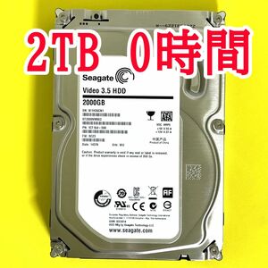 ★ 2TB ★　ST2000VM003 / Seagate【使用時間： 0 ｈ】　新品同様　3.5インチ内蔵HDD　AVコマンド