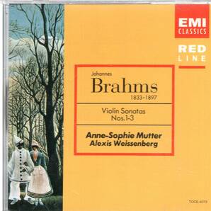 ブラームス：ヴァイオリン・ソナタ第1番、第2番、第3番/ムター、ワイセンベルクの画像1