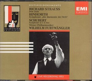 シューベルト：交響曲第９番「グレイト」、ほか/フルトヴェングラー指揮（２CD)