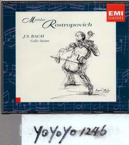 J・S・バッハ：無伴奏チェロ組曲(全曲)/ロストロポーヴィッチ(2CD)