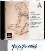 pc91 メンデルスゾーン：弦楽のための交響曲集/コンチェルト・ケルン_画像1