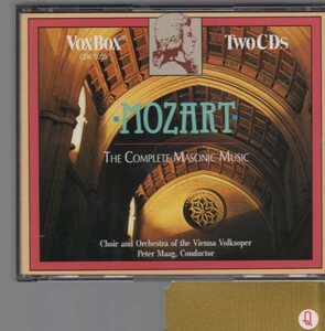 モーツァルト：THE COMPLETE MASONIC MUSIC/ペーター・マーク指揮【2CD】