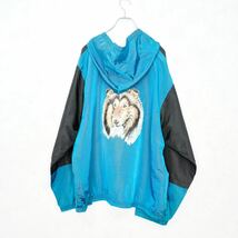 USA VINTAGE WISE GUY DOG PRINT DESIGN ANORAK PARKA/アメリカ古着わんこプリントデザインアノラックパーカー_画像5