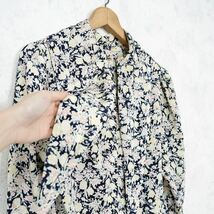 USA VINTAGE Eva Laurel FLOWER PATTERNED SCARF DESIGN BLOUSE/アメリカ古着花柄スカーフデザインブラウス_画像7