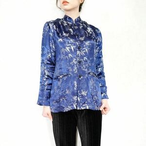 *SPECIAL ITEM* USA VINTAGE EMBROIDERY JACQUARD DESIGN CHINA JACKET/アメリカ古着ジャガード刺繍デザインチャイナジャケット