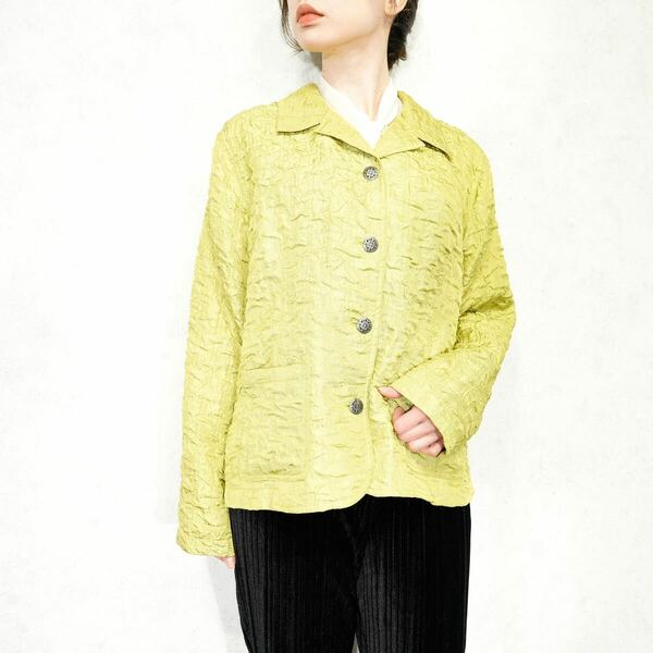 USA VINTAGE CHICO’S PLEATES DESIGN JACKET/アメリカ古着プリーツデザインジャケット