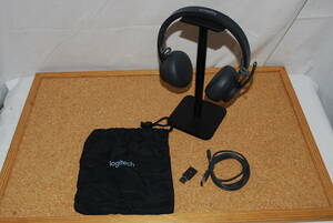 中古品　Logitech Zone Wireless Plus ワイヤレス ヘッドセット Bluetooth ヘッドフォン　ロジテック