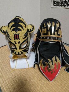 激レア　送料無料　グレートムタ　タイガーマスク　頭巾とマスクセット　プロレス