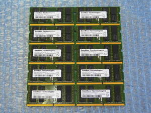 ★10枚セット SanMax PC4-2133P 8GB×10枚 DDR4 ノートパソコン用メモリ PC4-17000 8GB 260ピン LAPTOP RAM 中古動作確認済