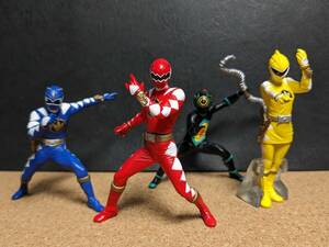 *aba red,aba Rebel-,abare yellow, vermeer .zo Lulu : figure *HG series Full color hero Bakuryuu Sentai Abaranger *