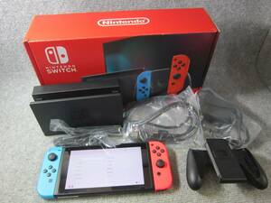 (5114) Nintendo Switch 任天堂 スイッチ 本体 ネオンブルー・ネオンレッド HAD-S-KABAA バッテリ強化版