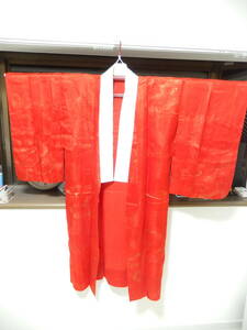 【管MU0436】1000円～ 正絹 長襦袢 緋襦袢 鶴図 着物 和装 和服