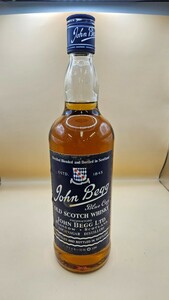 管理番号D62 未開栓古酒 JOHN BEGG/ジョン ベッグ/BLUE CAP/ブルーキャップ/OLD SCOTCH WISKY/スコッチ/ウイスキー/750ml/43%