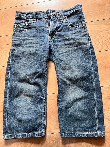 EDWIN エドウィン デニム ジーンズ 130センチ クロップト丈 ジーンズ パンツ デニムパンツ