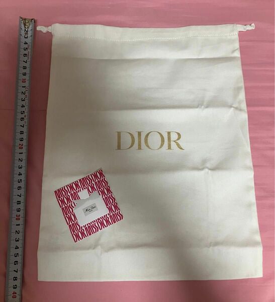 DIOR 大きめ巾着　★ムエット付き