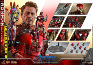  new goods unopened Movie * master-piece DIECAST hot toys 1/6 Ironman * Mark 85 Battle damage version Avengers / end game 