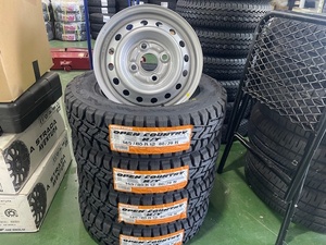 オープンカントリーR/T145/80R12　80/78N新品スズキ純正スチールホイール４本セットトーヨータイヤ送料込即決43800円2023年製造 