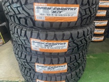 オープンカントリーRT185/85R16　105/103N新品アルミホイール4本セットケイフィネスD12　5.5-16+22　5/139.7マッドブラック送料込み即決_画像3