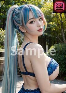 R729【超高品質・A4高級紙】セクシー美女ポスター グラビアモデル アート イラスト コスプレ かわいい オリジナル