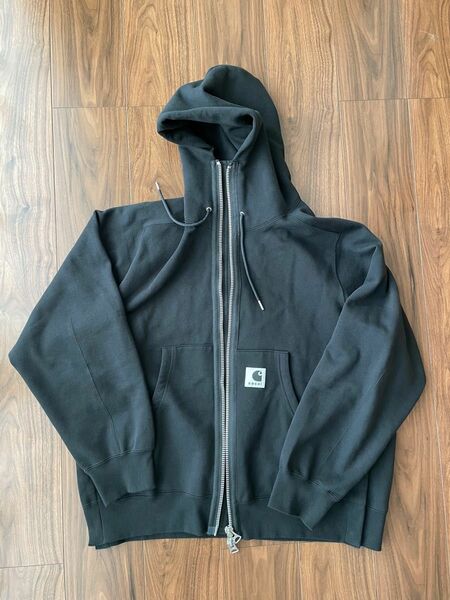 【正規品】Carhartt WIP x sacai Hoodie "Black" サイズ4 サカイ カーハート