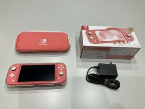 Nintendo Switch Lite 本体　コーラル　　ニンテンドー　スイッチライト　ケース付