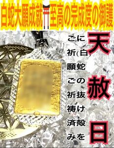 白蛇の抜け殻 キーホルダー サムハラ 厄祓い 魔除け 開運 神字 神代文字 カタカムナ メモリーオイル 白蛇のお守り【天赦日ご祈祷済み】24黒