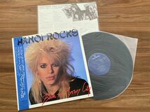 LP レコード 国内盤 帯付 美品 ◆ HANOI ROCKS ハノイ・ロックス / BACK TO MYSTERY CITY ミステリー・シティ / Mercury 25PP-98_画像1