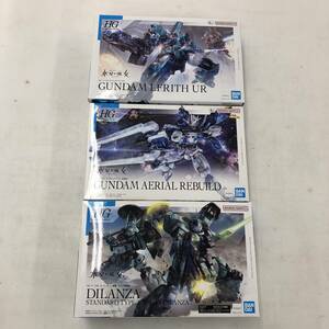 機動戦士ガンダム 水星の魔女 プラモデル 3点 まとめ売り ディランザ(一般機/ラウダ専用機) ルブリスウル エアリアル ※未組立品【中古品】