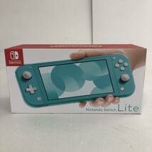 【1円～】Nintendo Switch Lite ニンテンドー スイッチライト ターコイズ 本体セット 箱あり 動作確認済み 現状品【中古品】_画像1