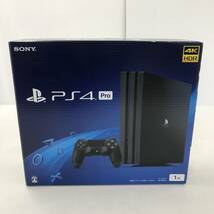 【1円～】SONY PS4 Pro PlayStation4 CUH-7200B B01 ジェットブラック 1TB 本体セット 動作確認済み ※欠品あり【中古品】_画像1