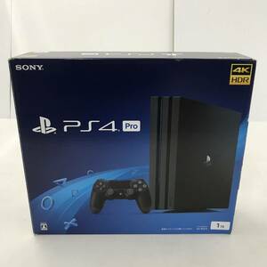 [1 jpy ~]SONY PS4 Pro PlayStation4 Pro CUH-7200B B01 jet black 1TB operation verification ending * lack of equipped / box scratch [ secondhand goods ]