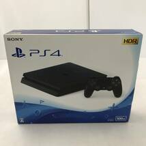 【1円～】SONY PS4 PlayStation4 CUH-2200A B01 ジェットブラック 500GB 本体セット 動作確認済み ※欠品あり/非純正含む【中古品】_画像1