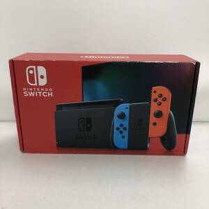 [1 jpy ~]Nintendo Switch Nintendo switch new model XKJ neon blue / neon red body set operation verification ending * lack of * scratch have [ secondhand goods ]