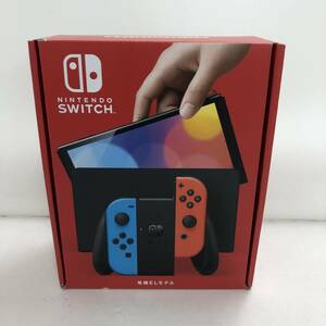 【1円～】Nintendo Switch ニンテンドースイッチ 有機ELモデル ネオンブルー/ネオンレッド 本体セット 動作確認済み【中古品】