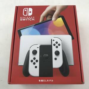 【1円～】Nintendo Switch本体(有機ELモデル) Joy-Con(L/R)ホワイト ※動作確認済み【中古品】