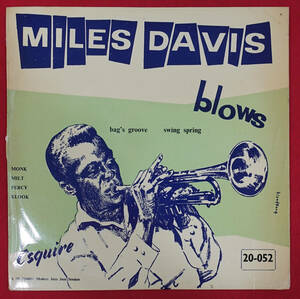 極美! UK Esquire PRLP 196 オリジナル Bag’s Groove / Miles Davis All Stars Flat Edge