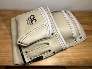 アメリカ CLC Custom Leathe Craft社製 腰袋 皮トップグレイン10ポケット金属ホルダー　工具袋 DIY 【未使用】