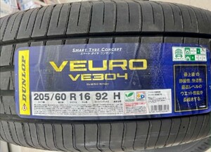 【新品・未使用】DUNLOP　VEURO　VE304　205/60R16　92H　製造2021年　4本セット　乗り心地向上　静音性向上