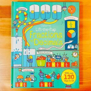 英語絵本Usborne fractions and decimalsしかけ絵本