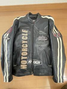 original HARLEY DAVIDSON Harley Davidson sk Lee min Eagle rider's jacket leather leather jacket M size bike wear Harley 
