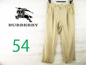 BURBERRY●バーバリー＜ビッグサイズ・ウール・2タック・裾ダブル・パンツ＞ビッグサイズ●MP269c