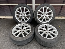 LEXUS レクサス GSE20 GSE21 IS250 IS350 後期 純正 (F)225/45ZR17 (R)245/45ZR17 5H PCD114.3 ヨコハマ アドバン 中古品_画像1